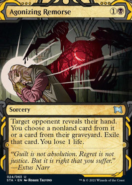 Agonizing Remorse (Foil Etched) [Strixhaven: School of Mages Mystical Archive] | Boutique FDB TCG