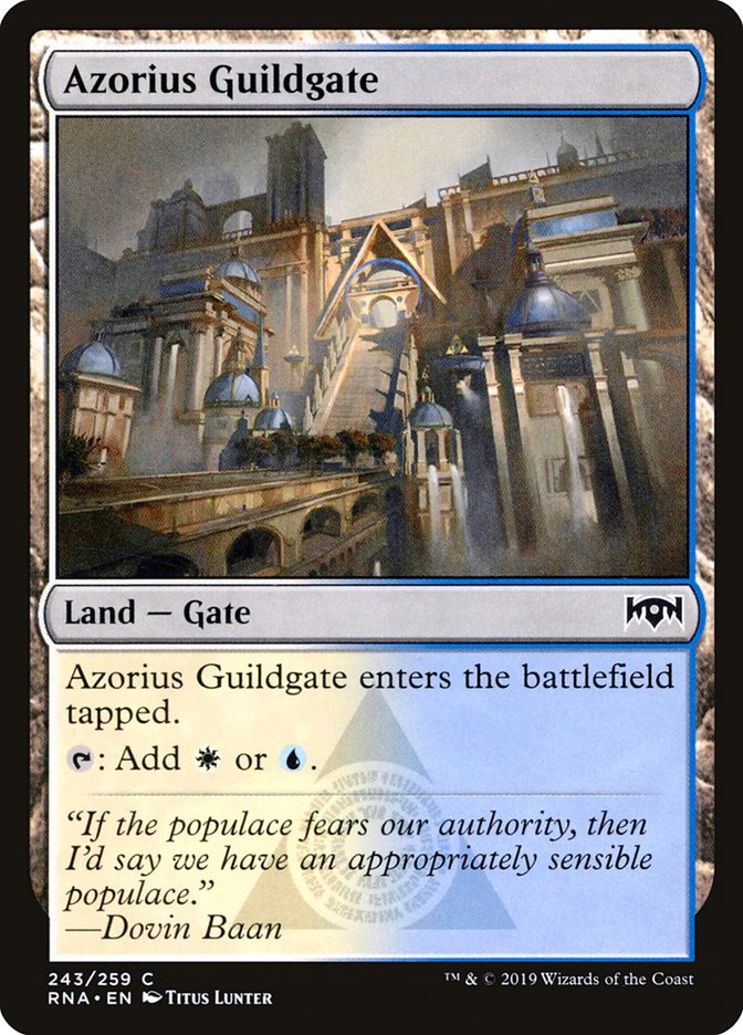 Azorius Guildgate (243/259) [Ravnica Allegiance] | Boutique FDB TCG