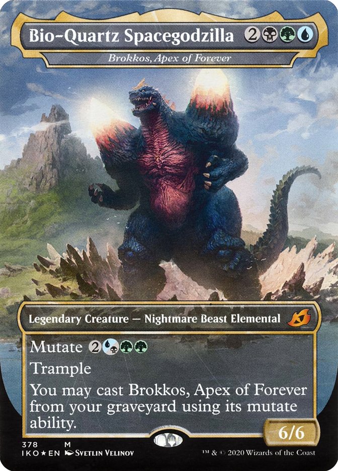 Brokkos, Apex of Forever - Bio-Quartz Spacegodzilla (Godzilla Series) [Ikoria: Lair of Behemoths] | Boutique FDB TCG