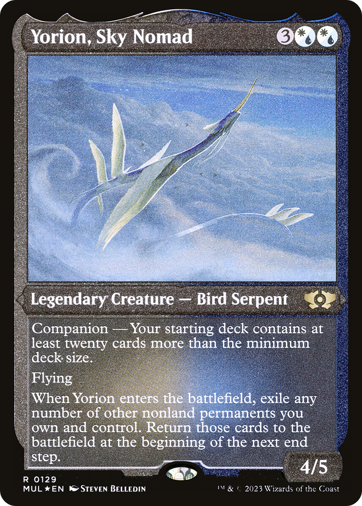 Yorion, Sky Nomad (Foil Etched) [Multiverse Legends] | Boutique FDB TCG