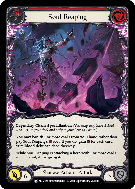 Soul Reaping [U-MON199-RF] (Monarch Unlimited)  Unlimited Rainbow Foil | Boutique FDB TCG