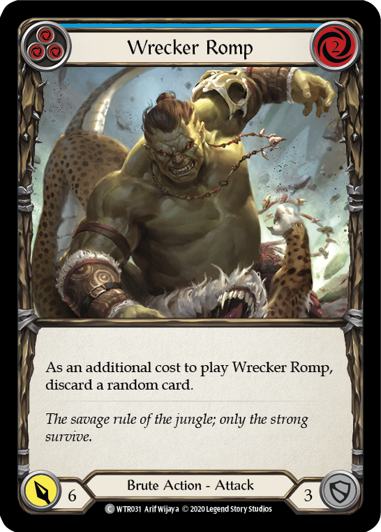 Wrecker Romp (Blue) [U-WTR031] (Welcome to Rathe Unlimited)  Unlimited Normal | Boutique FDB TCG