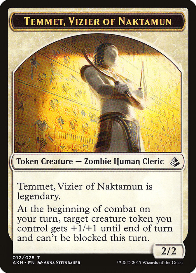 Temmet, Vizier of Naktamun Token [Amonkhet Tokens] | Boutique FDB TCG