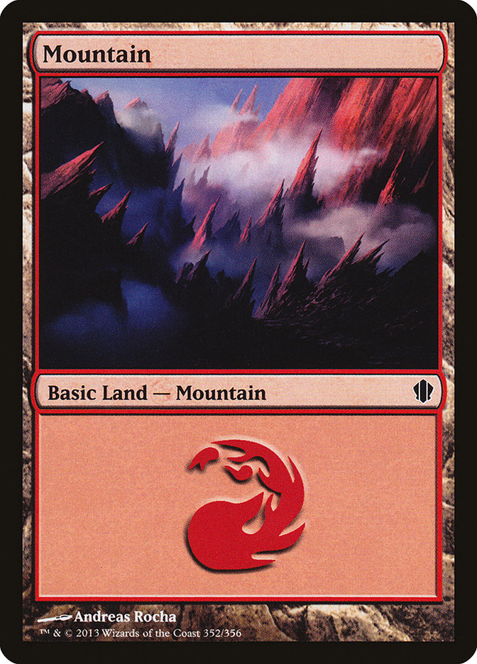 Mountain (352) [Commander 2013] | Boutique FDB TCG