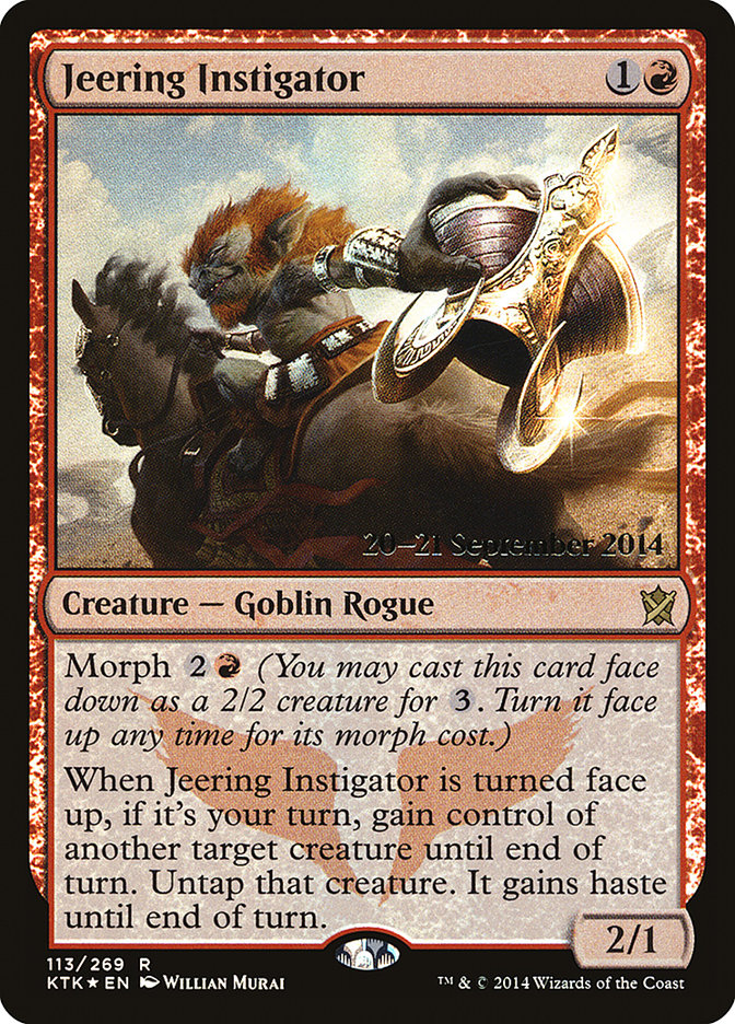 Jeering Instigator [Khans of Tarkir Prerelease Promos] | Boutique FDB TCG