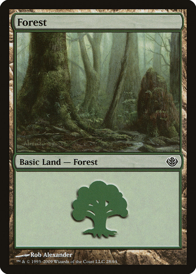 Forest (28) [Duel Decks: Garruk vs. Liliana] | Boutique FDB TCG