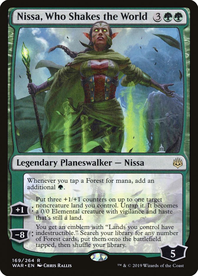 Nissa, Who Shakes the World [War of the Spark] | Boutique FDB TCG