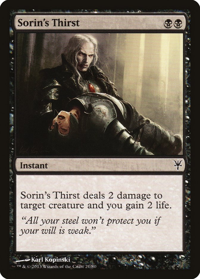 Sorin's Thirst [Duel Decks: Sorin vs. Tibalt] | Boutique FDB TCG