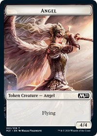 Angel // Treasure Double-Sided Token [Core Set 2021 Tokens] | Boutique FDB TCG