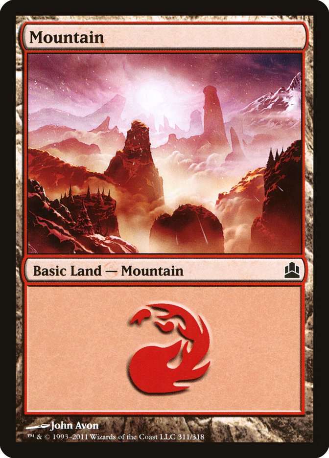 Mountain (311) [Commander 2011] | Boutique FDB TCG