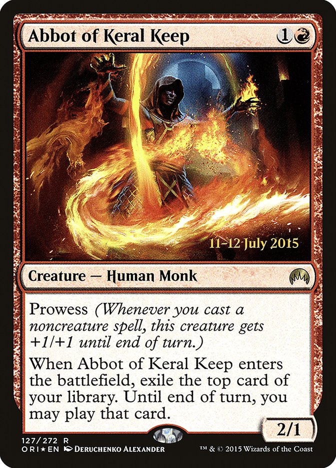 Abbot of Keral Keep [Magic Origins Prerelease Promos] | Boutique FDB TCG