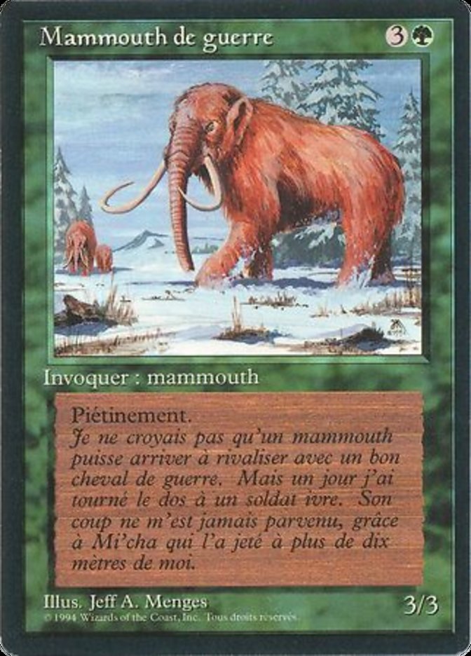 War Mammoth [Foreign Black Border] | Boutique FDB TCG