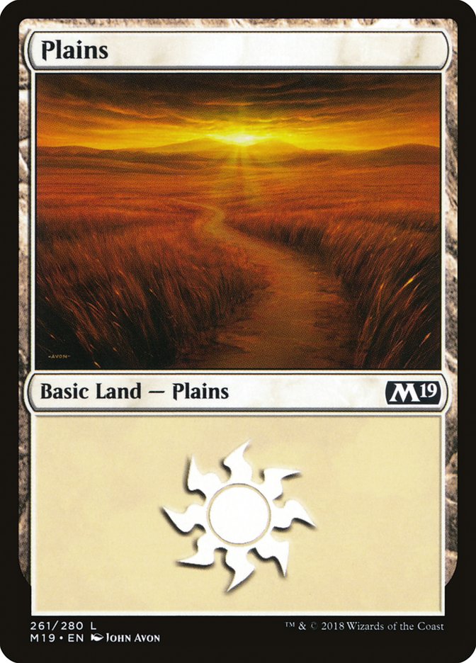 Plains (261) [Core Set 2019] | Boutique FDB TCG