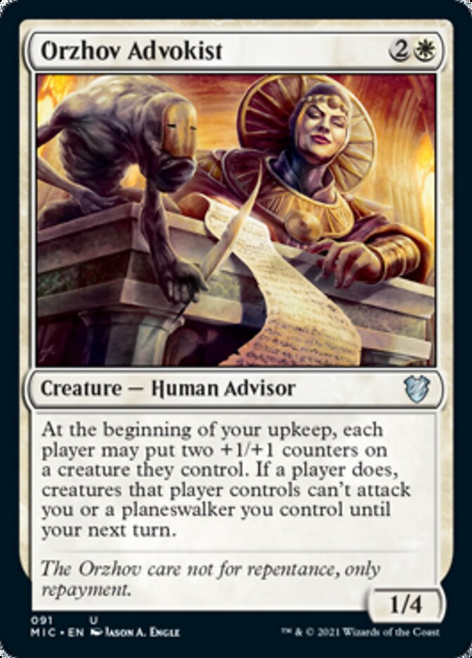 Orzhov Advokist [Innistrad: Midnight Hunt Commander] | Boutique FDB TCG