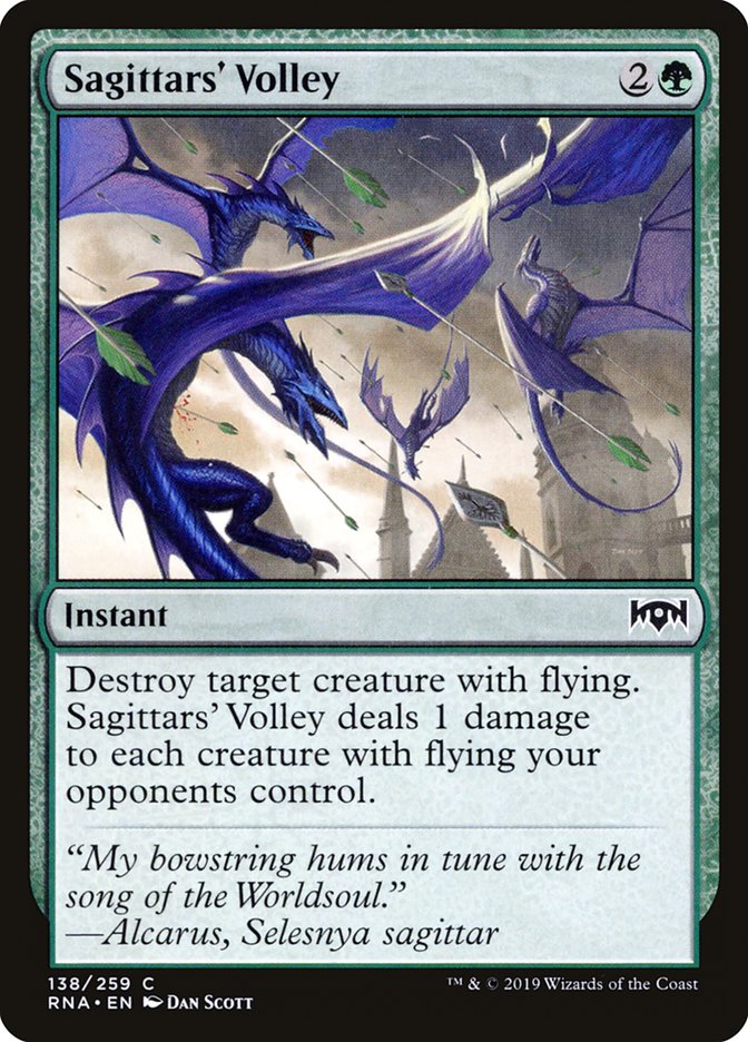 Sagittars' Volley [Ravnica Allegiance] | Boutique FDB TCG