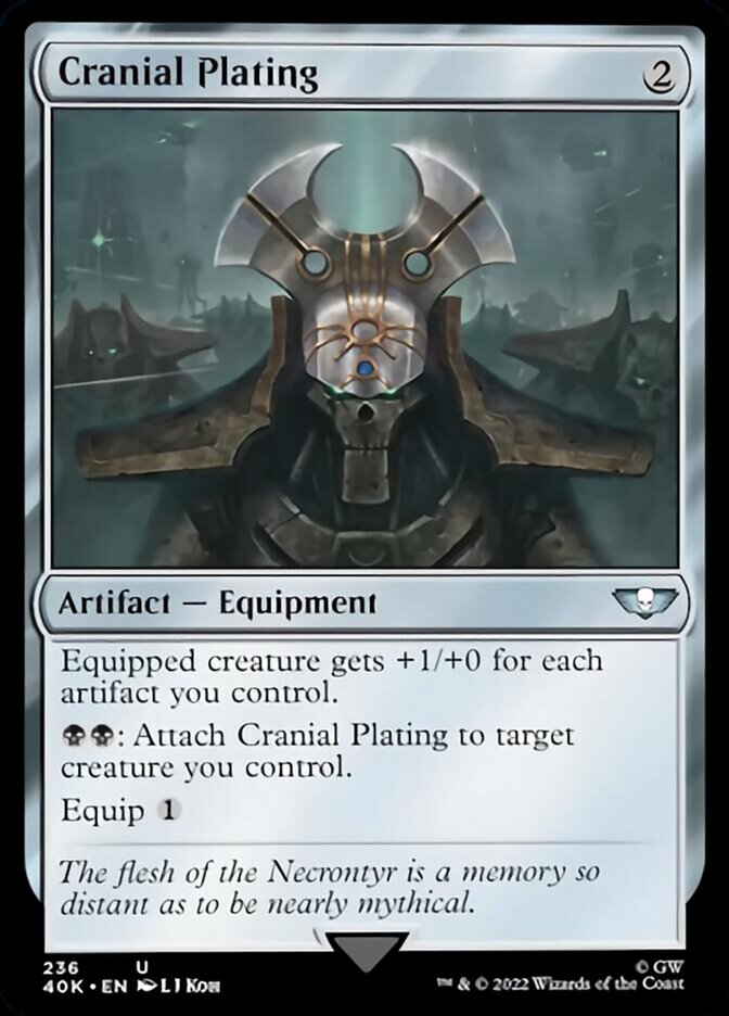 Cranial Plating (Surge Foil) [Warhammer 40,000] | Boutique FDB TCG