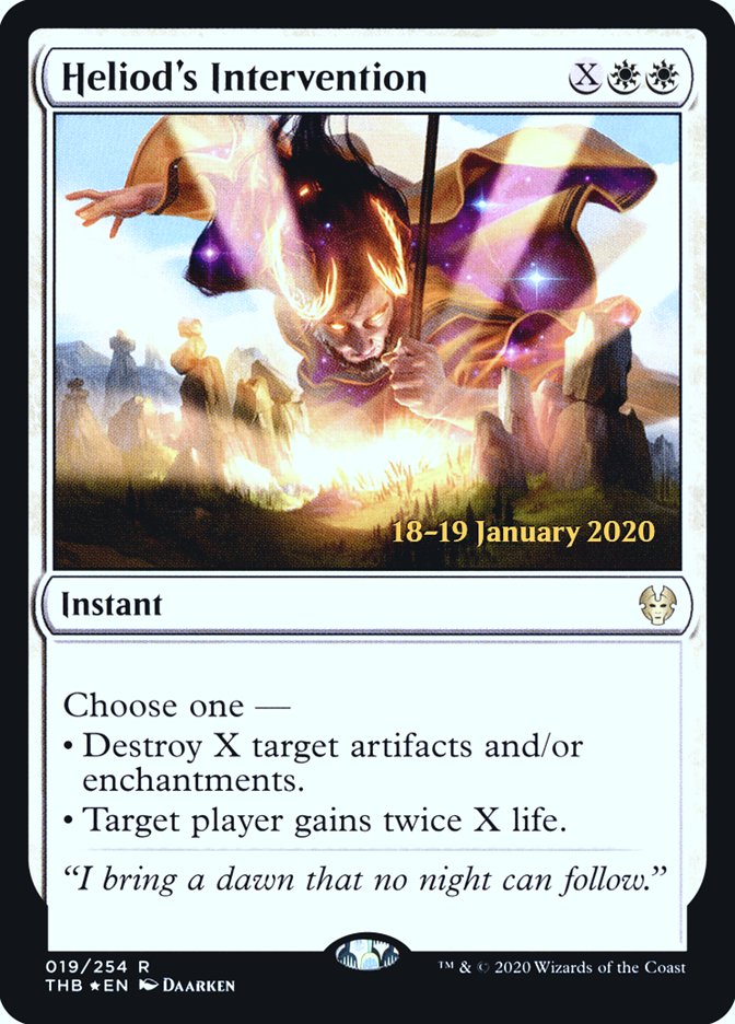 Heliod's Intervention [Theros Beyond Death Prerelease Promos] | Boutique FDB TCG