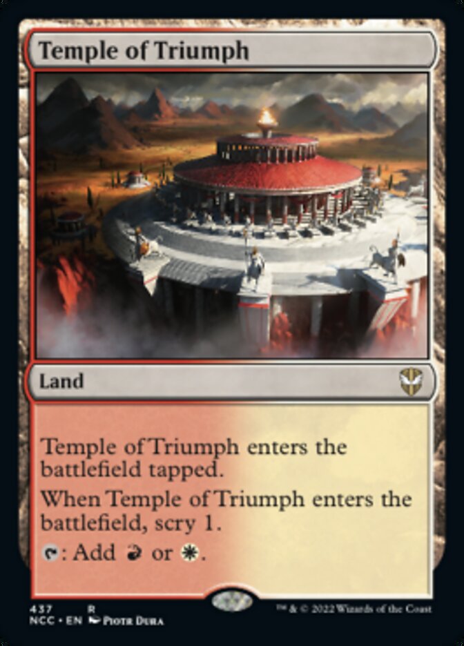 Temple of Triumph [Streets of New Capenna Commander] | Boutique FDB TCG