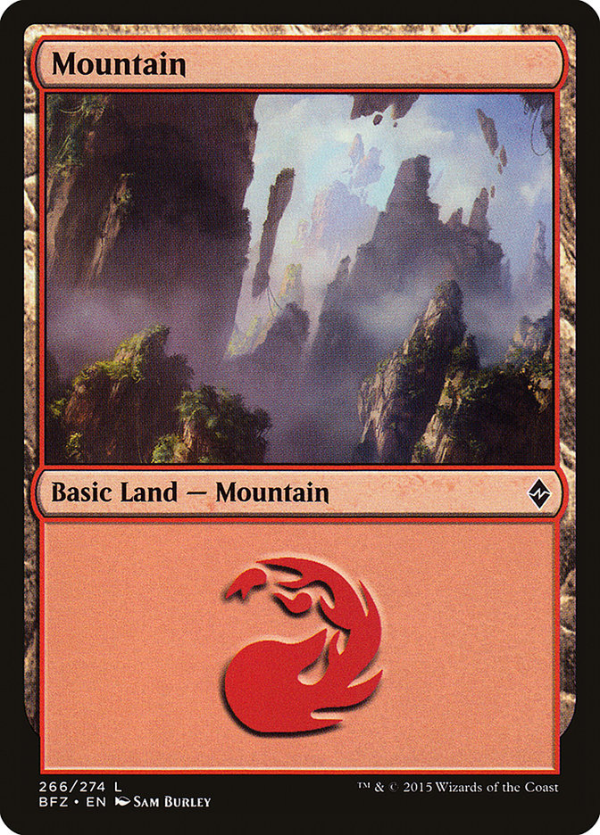 Mountain (266a) [Battle for Zendikar] | Boutique FDB TCG