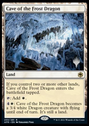 Cave of the Frost Dragon (Promo Pack) [Dungeons & Dragons: Adventures in the Forgotten Realms Promos] | Boutique FDB TCG