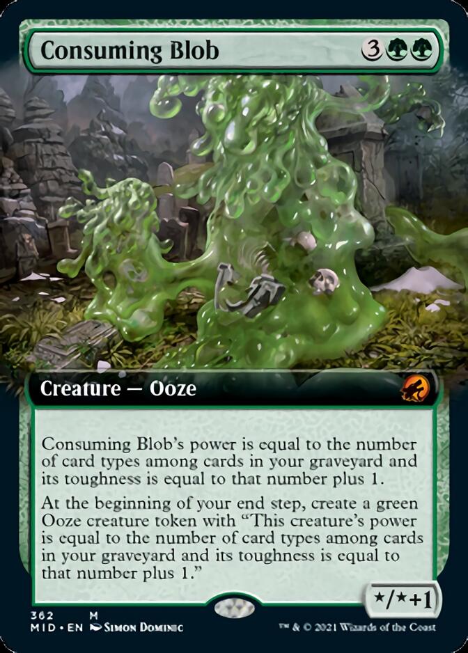 Consuming Blob (Extended Art) [Innistrad: Midnight Hunt] | Boutique FDB TCG