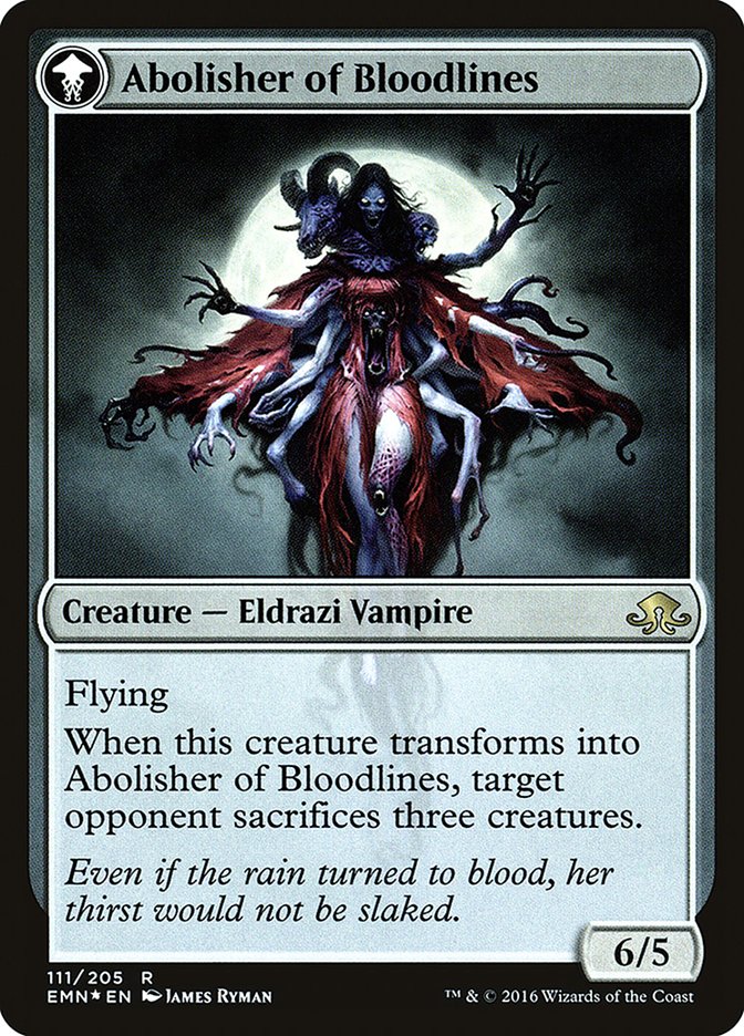 Voldaren Pariah // Abolisher of Bloodlines [Eldritch Moon Prerelease Promos] | Boutique FDB TCG