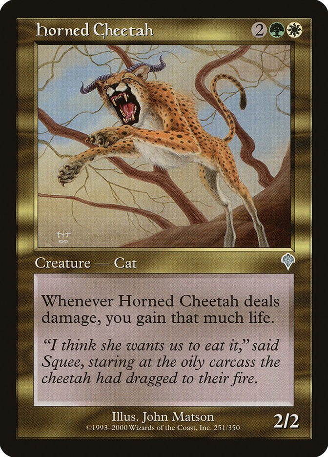 Horned Cheetah [Invasion] | Boutique FDB TCG