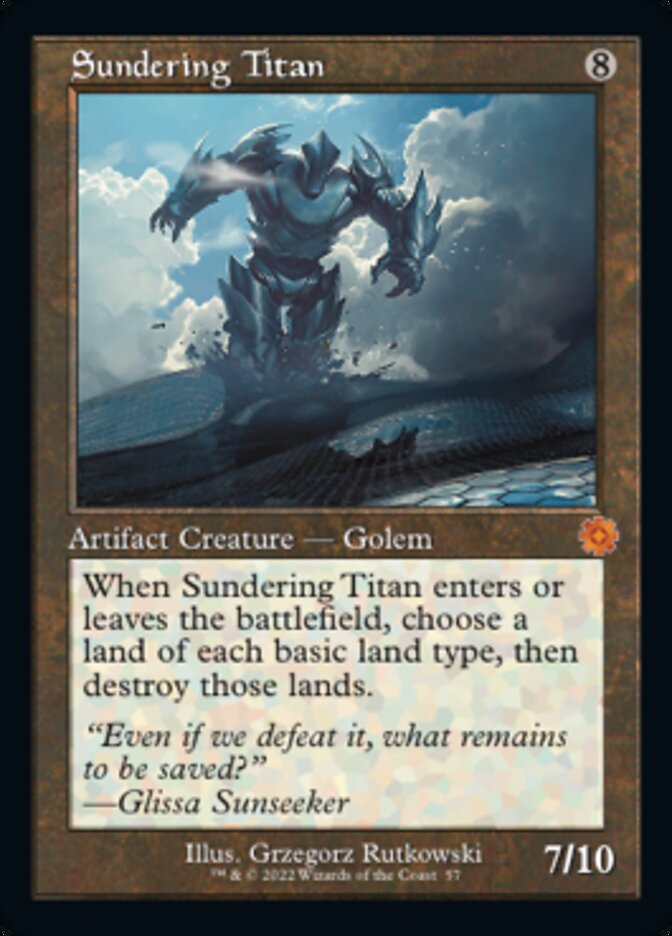 Sundering Titan (Retro) [The Brothers' War Retro Artifacts] | Boutique FDB TCG