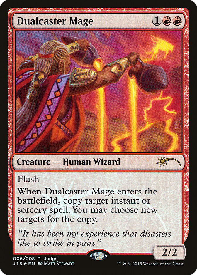 Dualcaster Mage [Judge Gift Cards 2015] | Boutique FDB TCG