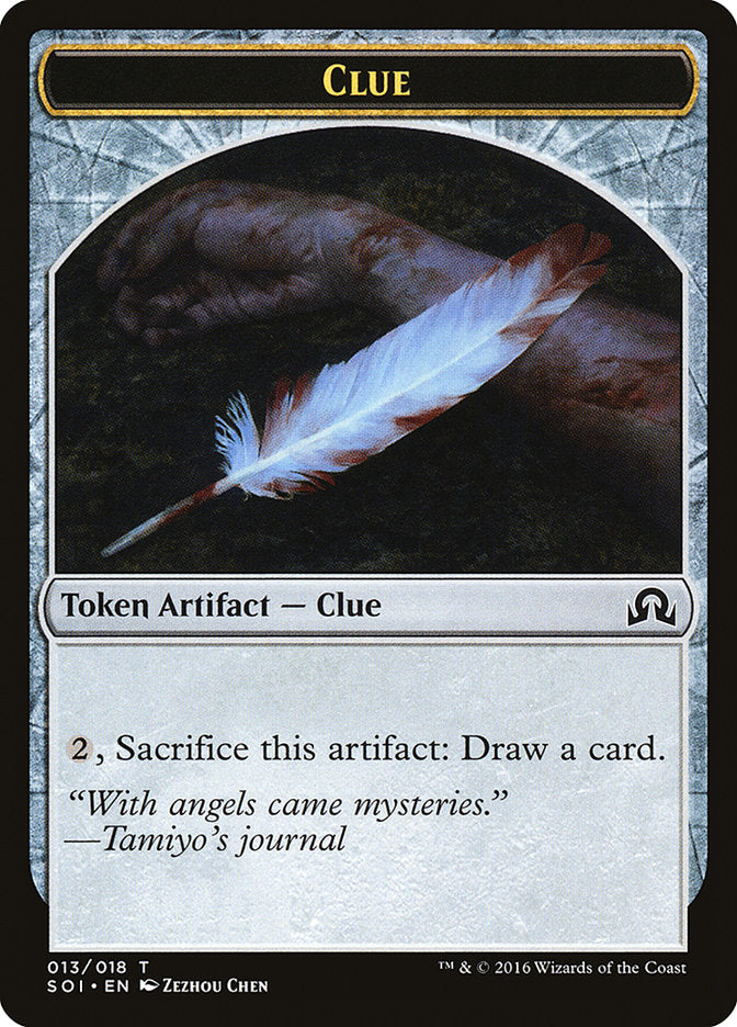 Clue Token (013/018) [Shadows over Innistrad Tokens] | Boutique FDB TCG