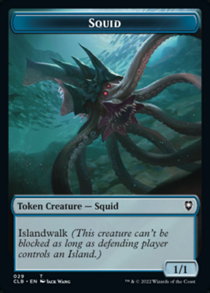 Squid // Copy Double-Sided Token [Commander Legends: Battle for Baldur's Gate Tokens] | Boutique FDB TCG