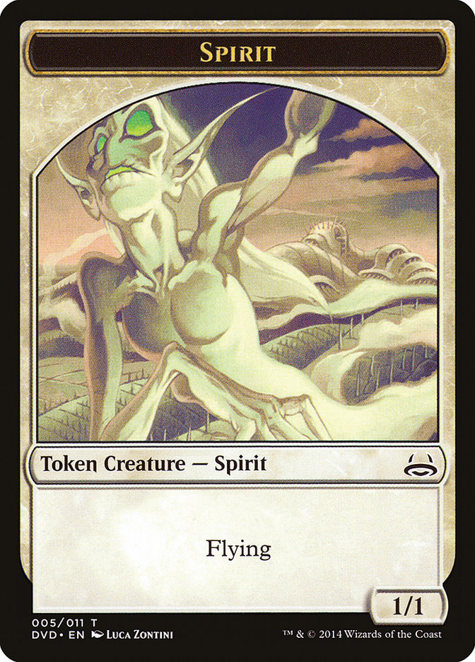 Spirit Token (Divine vs. Demonic) [Duel Decks Anthology Tokens] | Boutique FDB TCG