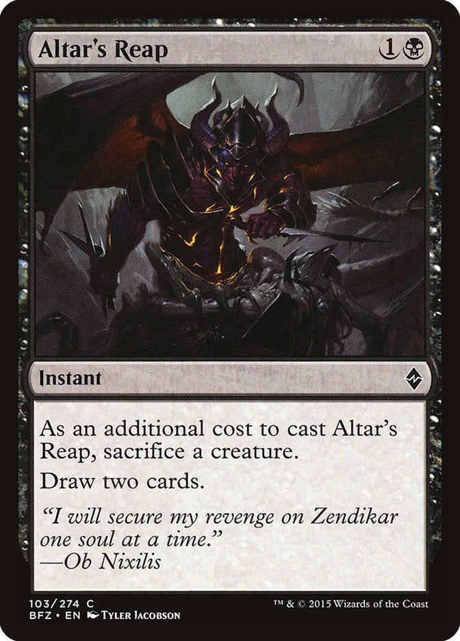 Altar's Reap [Battle for Zendikar] | Boutique FDB TCG