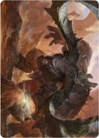 Moraug, Fury of Akoum Art Card [Zendikar Rising Art Series] | Boutique FDB TCG