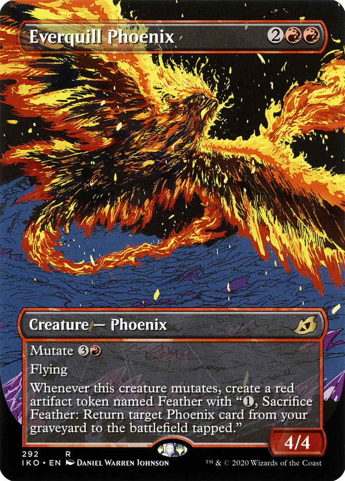 Everquill Phoenix (Showcase) [Ikoria: Lair of Behemoths] | Boutique FDB TCG