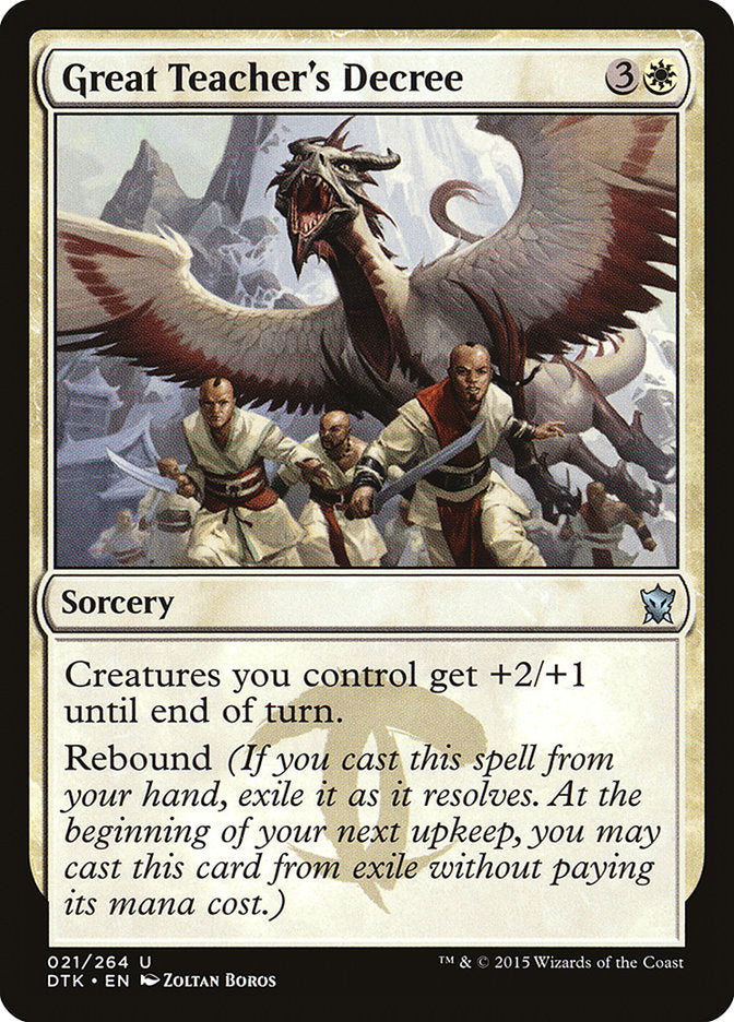 Great Teacher's Decree [Dragons of Tarkir] | Boutique FDB TCG