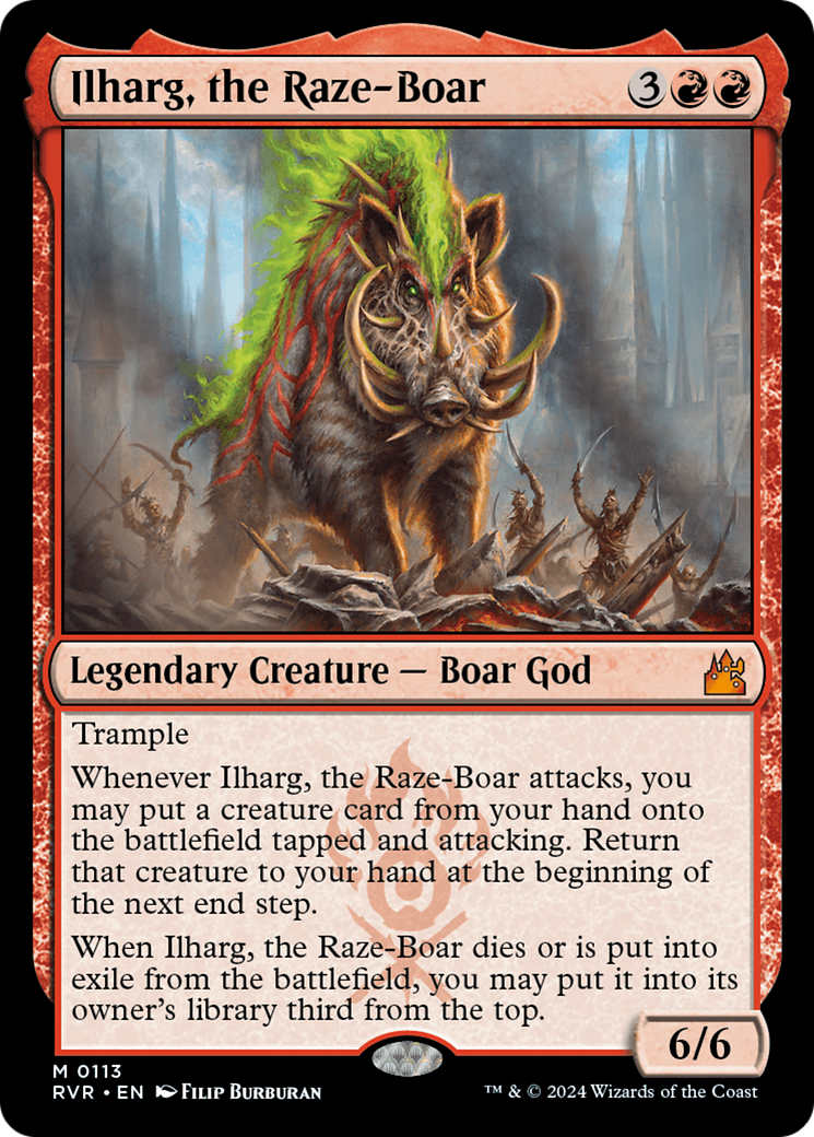 Ilharg, the Raze-Boar [Ravnica Remastered] | Boutique FDB TCG