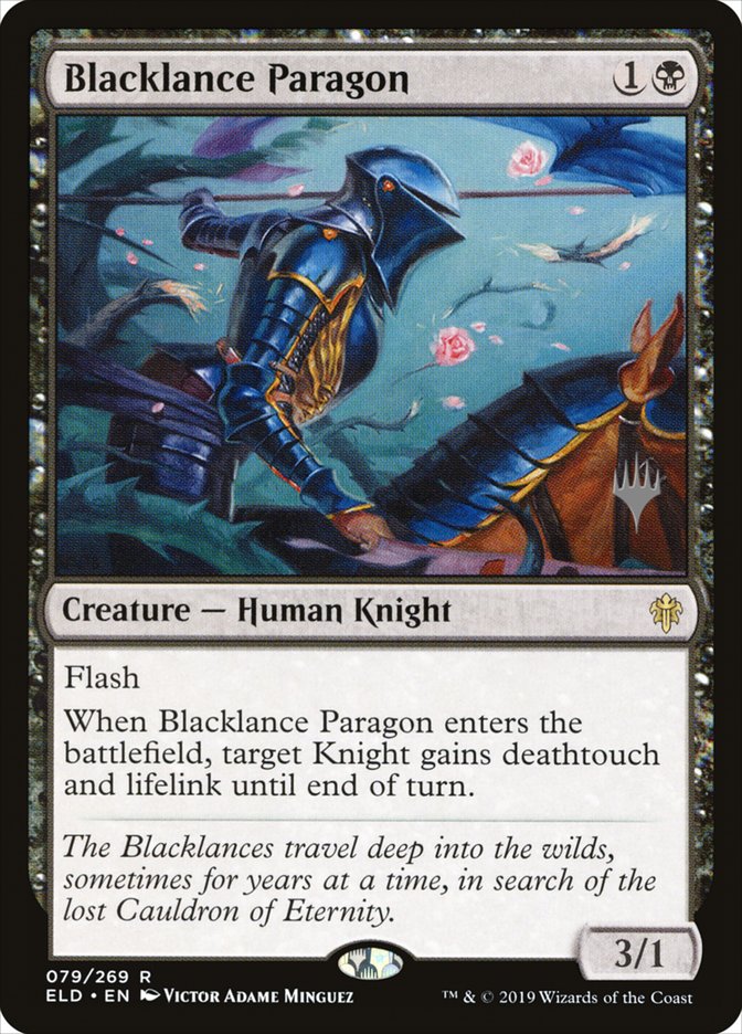 Blacklance Paragon (Promo Pack) [Throne of Eldraine Promos] | Boutique FDB TCG