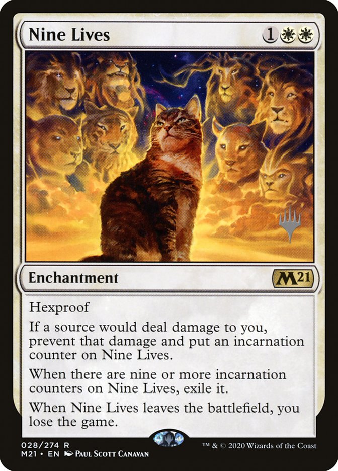 Nine Lives (Promo Pack) [Core Set 2021 Promos] | Boutique FDB TCG