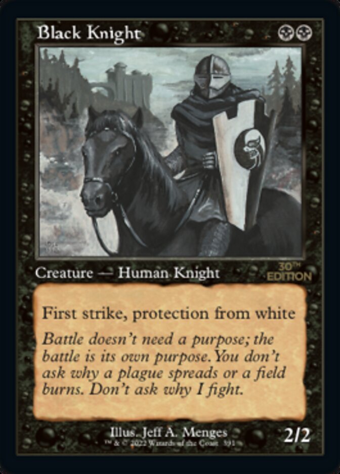 Black Knight (Retro) [30th Anniversary Edition] | Boutique FDB TCG