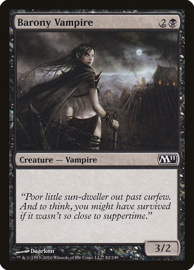 Barony Vampire [Magic 2011] | Boutique FDB TCG