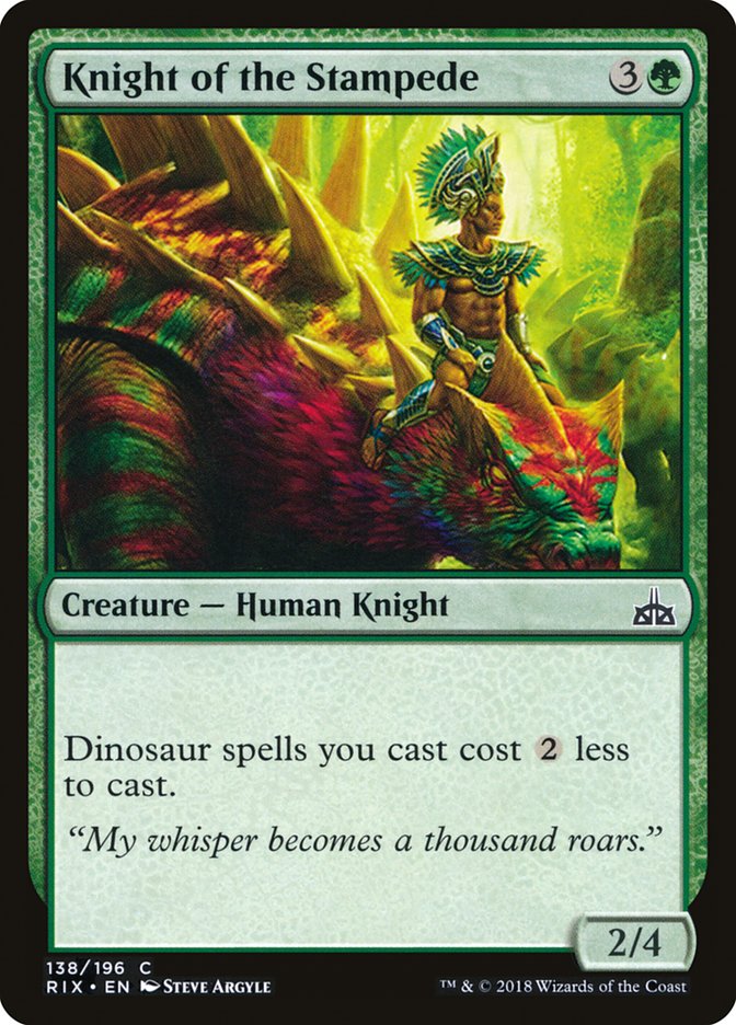 Knight of the Stampede [Rivals of Ixalan] | Boutique FDB TCG