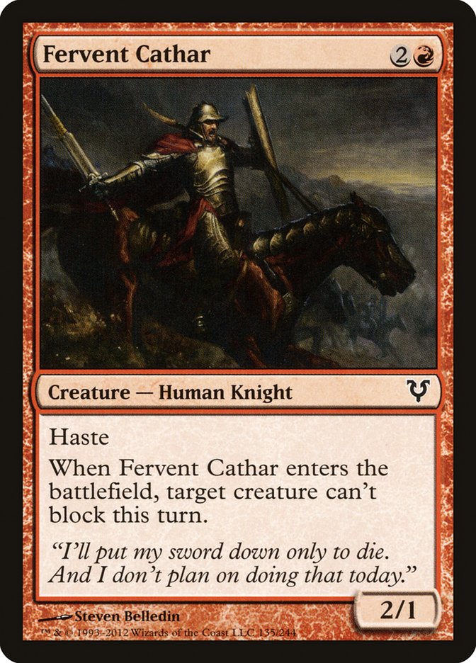 Fervent Cathar [Avacyn Restored] | Boutique FDB TCG