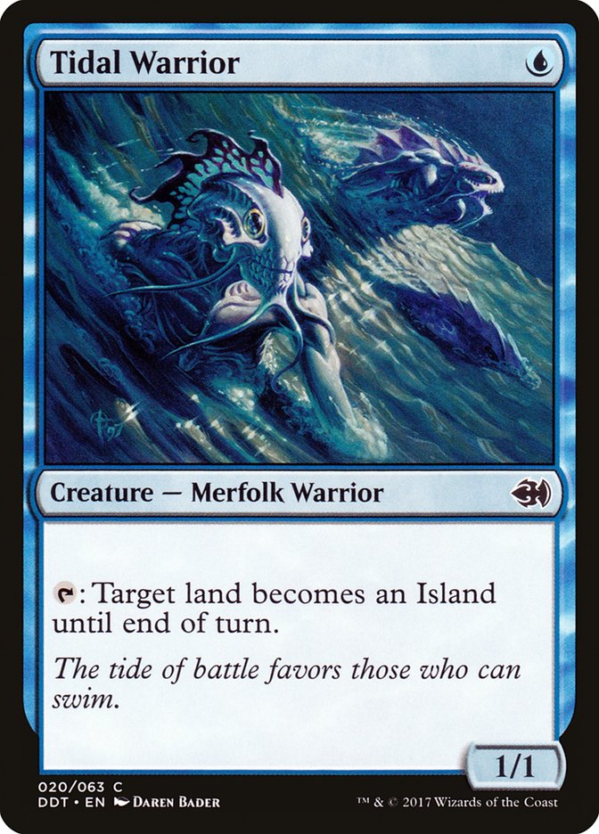 Tidal Warrior [Duel Decks: Merfolk vs. Goblins] | Boutique FDB TCG