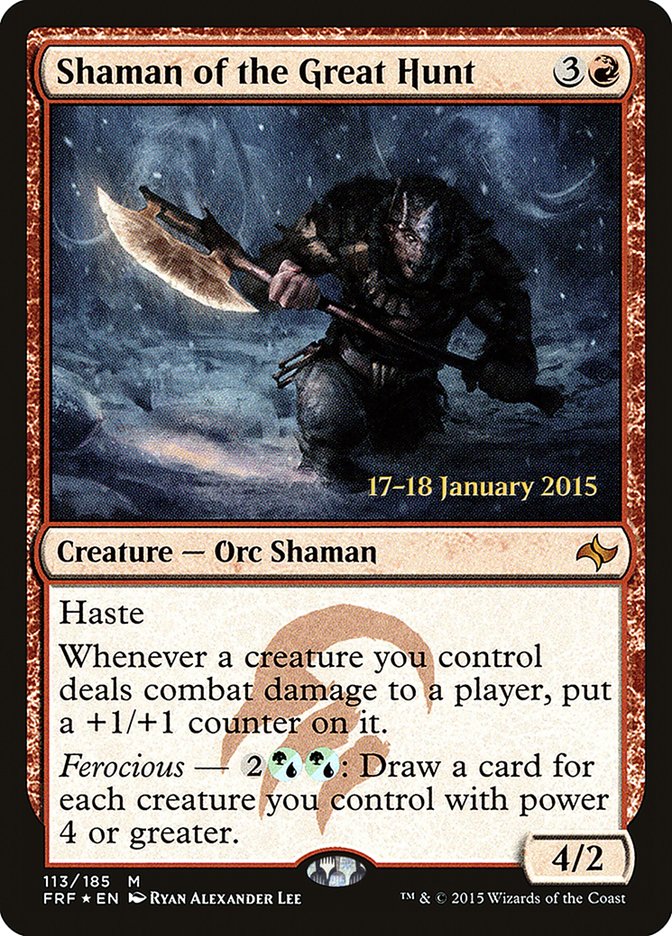 Shaman of the Great Hunt [Fate Reforged Prerelease Promos] | Boutique FDB TCG