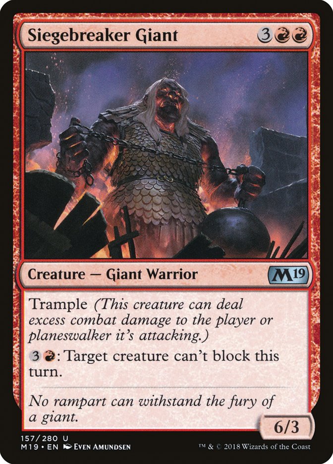 Siegebreaker Giant [Core Set 2019] | Boutique FDB TCG