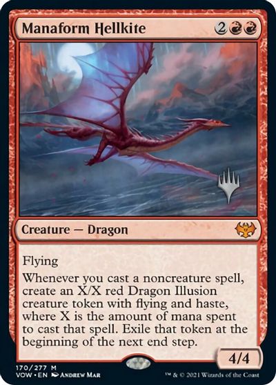 Manaform Hellkite (Promo Pack) [Innistrad: Crimson Vow Promos] | Boutique FDB TCG