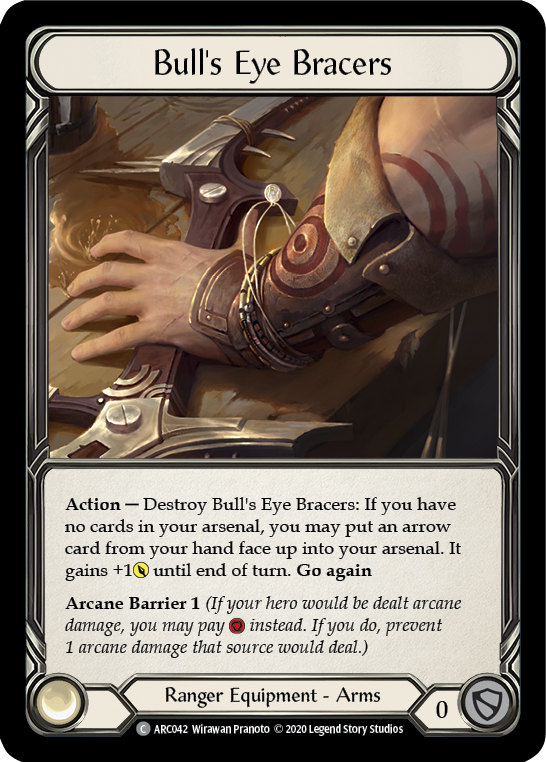 Bull's Eye Bracers [U-ARC042] (Arcane Rising Unlimited)  Unlimited Rainbow Foil | Boutique FDB TCG