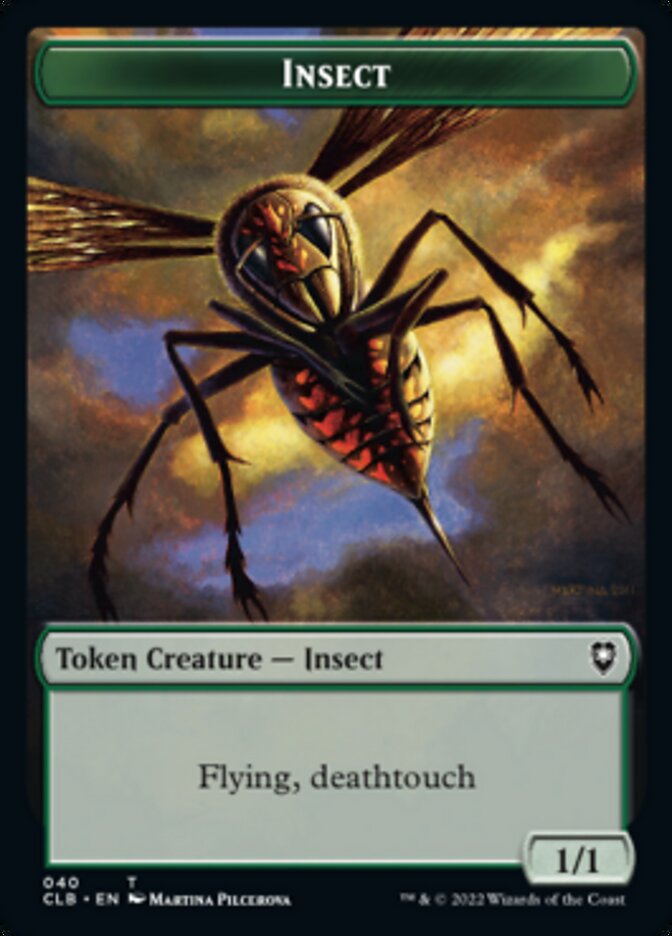 Spider // Insect Double-Sided Token [Commander Legends: Battle for Baldur's Gate Tokens] | Boutique FDB TCG