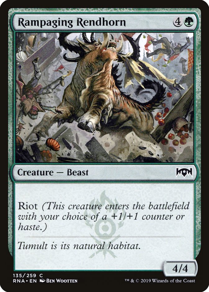 Rampaging Rendhorn [Ravnica Allegiance] | Boutique FDB TCG